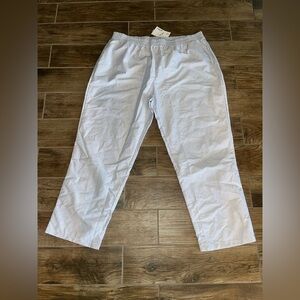 NWT Djerf Avenue Breezy Pants Blue Stripe